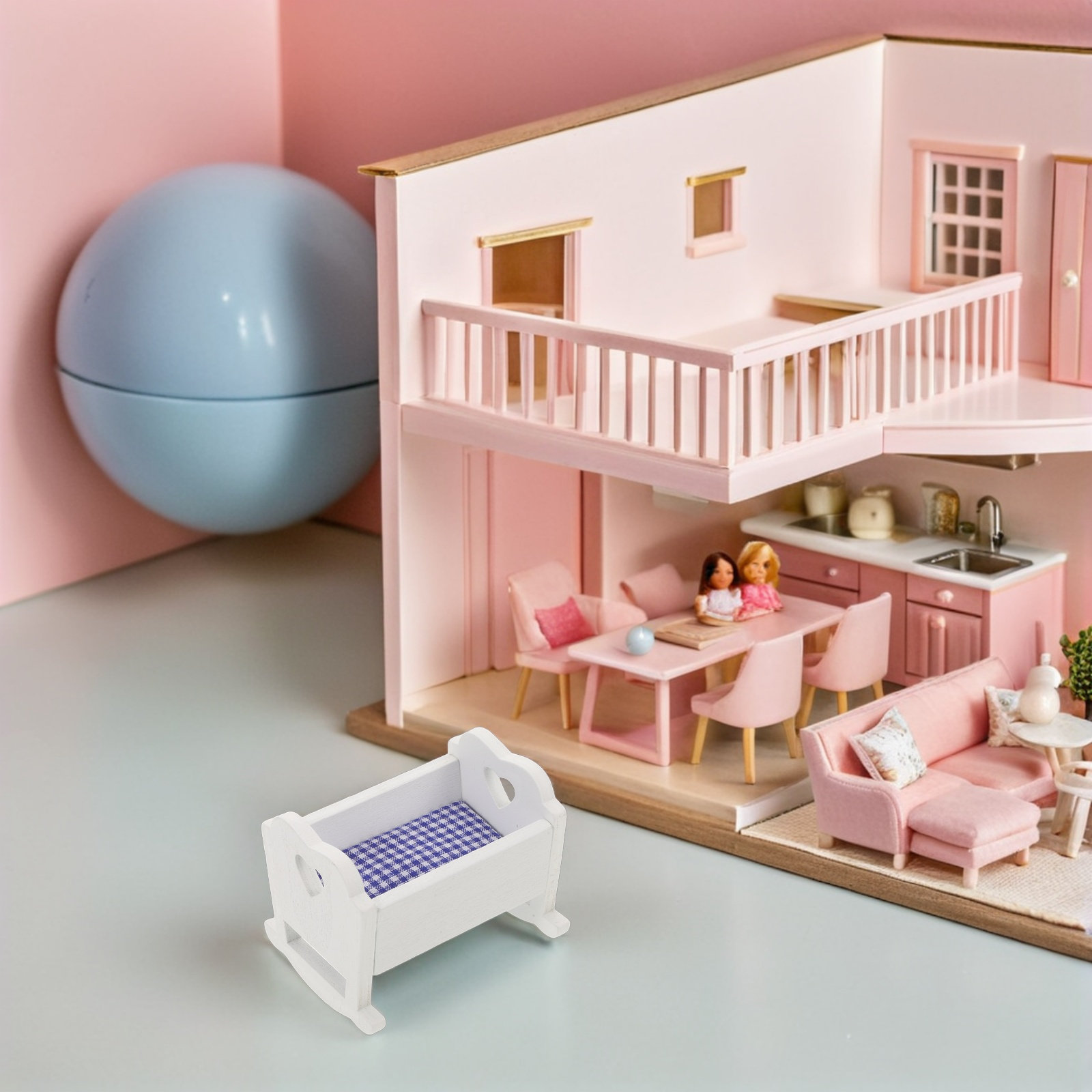 Baby Nursery Furniture Sets - Ensemble de 3 miniatures de lit