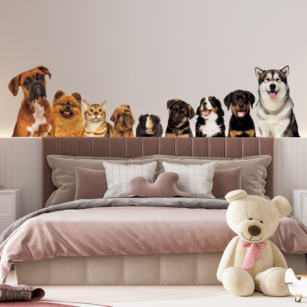 Baby Nursery Wall Mural - C30 # Autocollant Mural 9 chats