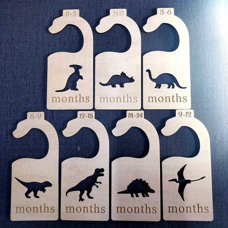 Baby Nursery Closet - 7 organisateurs de placard en bois