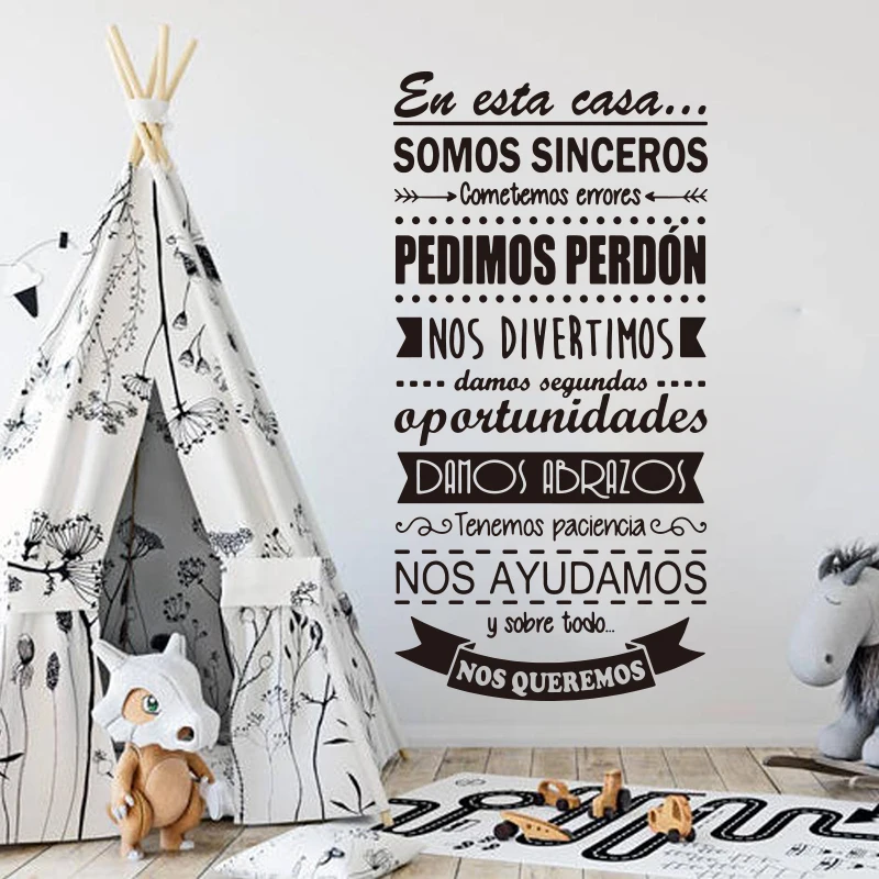 Baby Nursery Wall Mural - Autocollant mural en vinyle avec citation