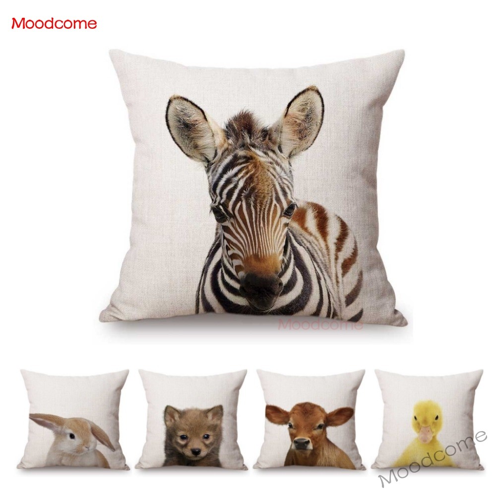 Baby Nursery Pillow - Mignon bébé réglage pépinière Art bébé