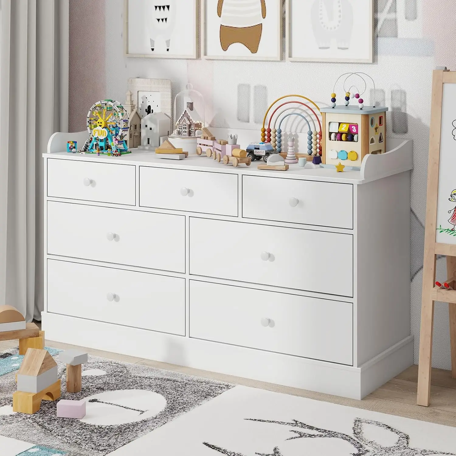 Baby Nursery Drawers - Commode pour enfants avec 7 tiroirs,