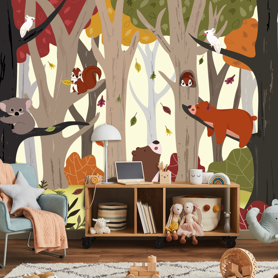 Baby Nursery Jungle Wallpaper - 25+ papiers peints autocollants personnalisés pour