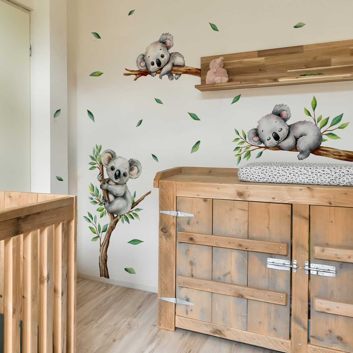 Dessin animé Koala grimpant ar - Baby Nursery Wall Mural avis et prix