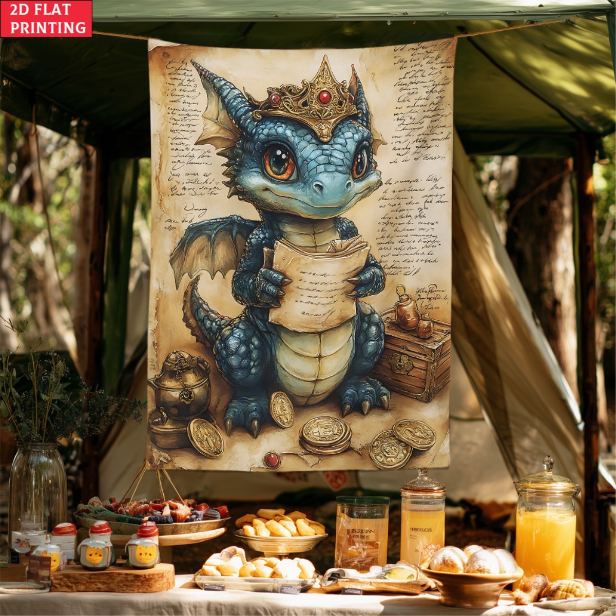 Dragon bébé couronne trésor fa - Baby Nursery Wall Art avis et prix