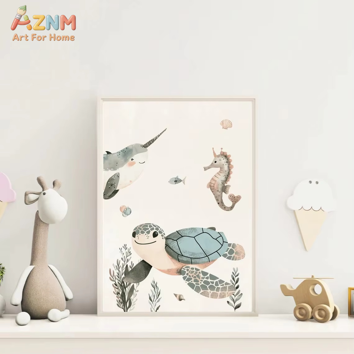 AZNM Tableau mural en toile av - Baby Nursery Wall Art avis et prix