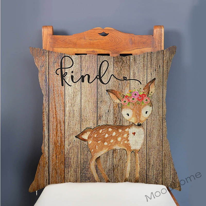 Mignon bois animaux bois Textu - Baby Nursery Pillow avis et prix