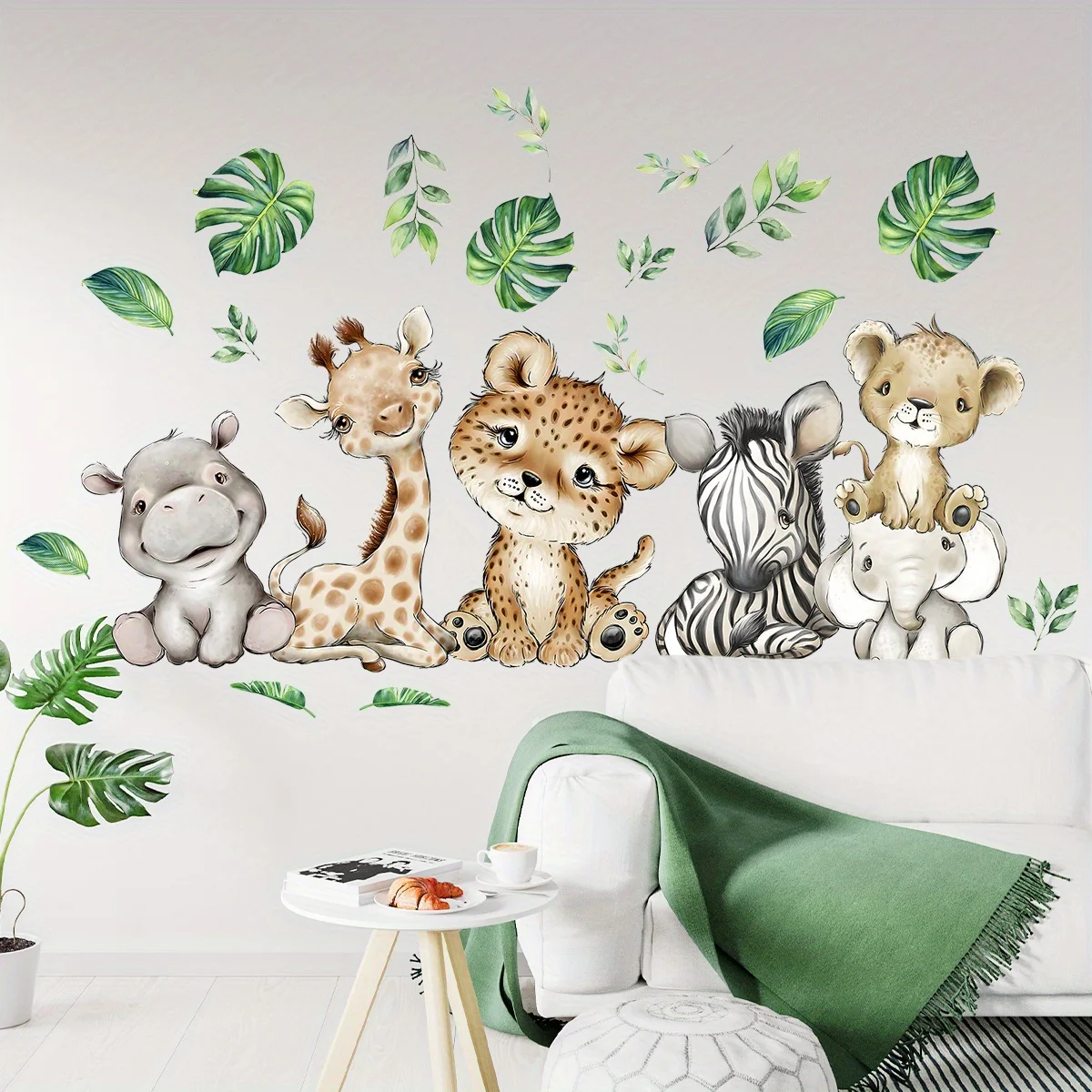 1PC dessin animé mignon hippop - Baby Nursery Wall Mural avis et prix