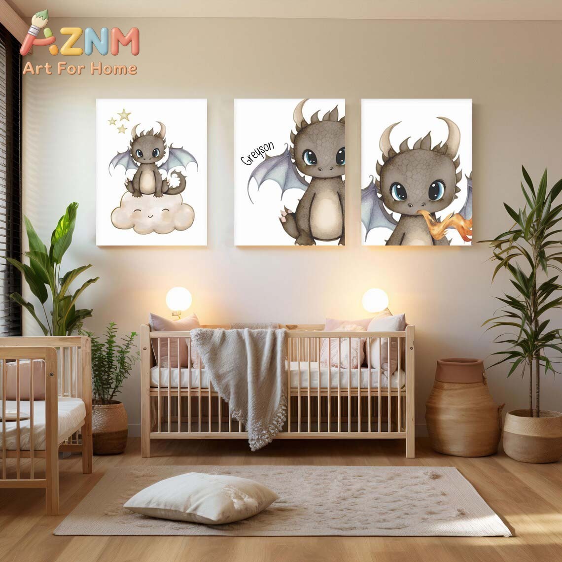 AZNM – toile murale en forme d - Baby Nursery Wall Art avis et prix