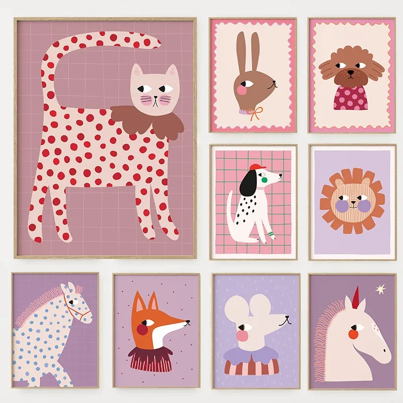 Affiche illustrative d'animaux - Baby Nursery Wall Art avis et prix