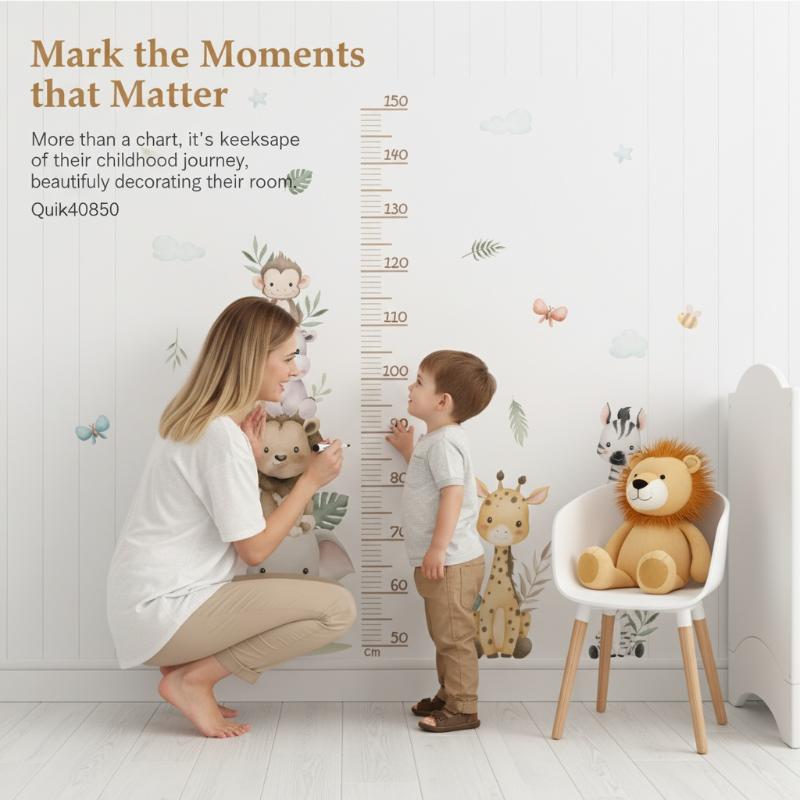 Autocollant de croissance pour - Baby Nursery Jungle Wallpaper avis et prix