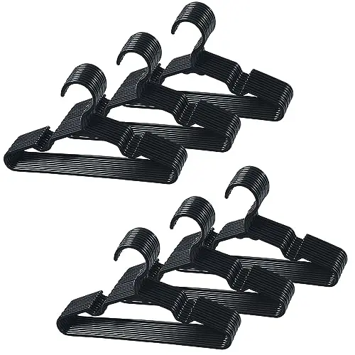 Lot de 20/60 cintres noirs pou - Baby Nursery Closet avis et prix