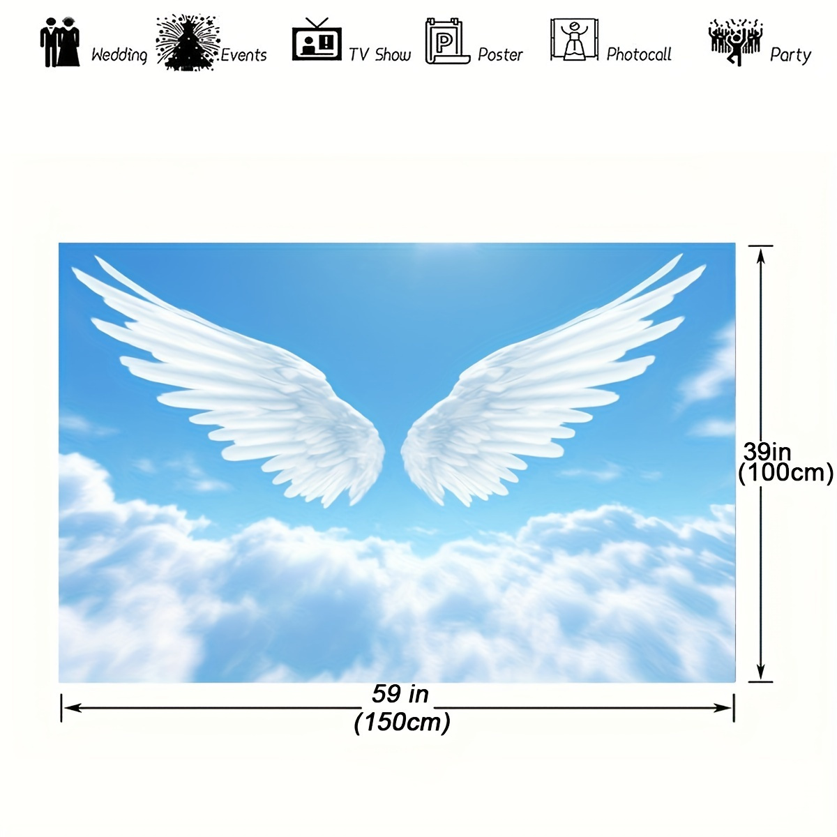 Tapisserie Murale Nuages Ailes - Baby Nursery Wall Art avis et prix
