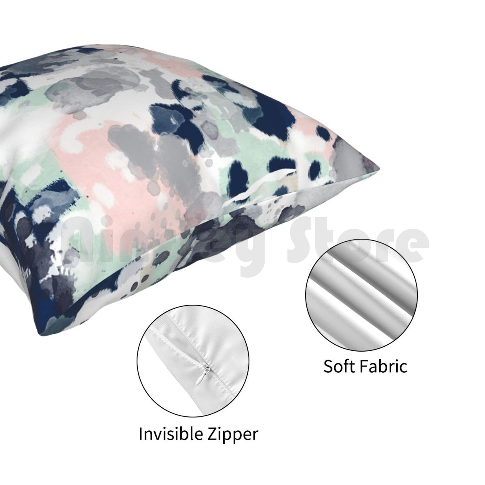 Melia-peinture minimale abstra - Baby Nursery Pillow avis et prix