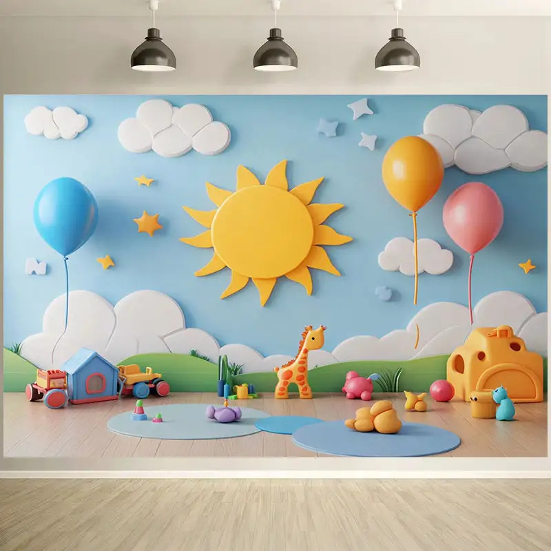 Grand Autocollant Mural de Des - Baby Nursery Wall Mural avis et prix