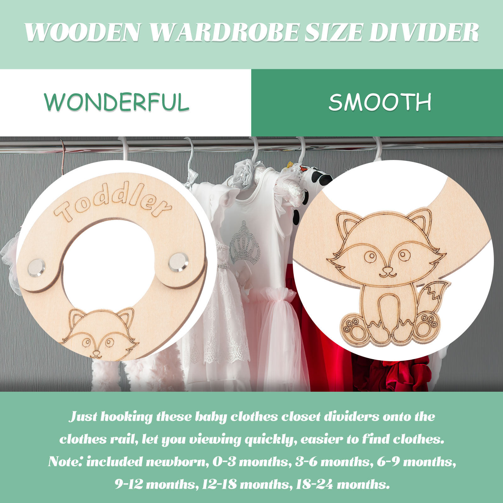 8 pièces de séparateurs de tai - Baby Nursery Closet avis et prix