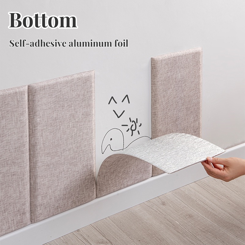 Sticker mural 3D en tissu lin, - Baby Nursery Wall Mural avis et prix