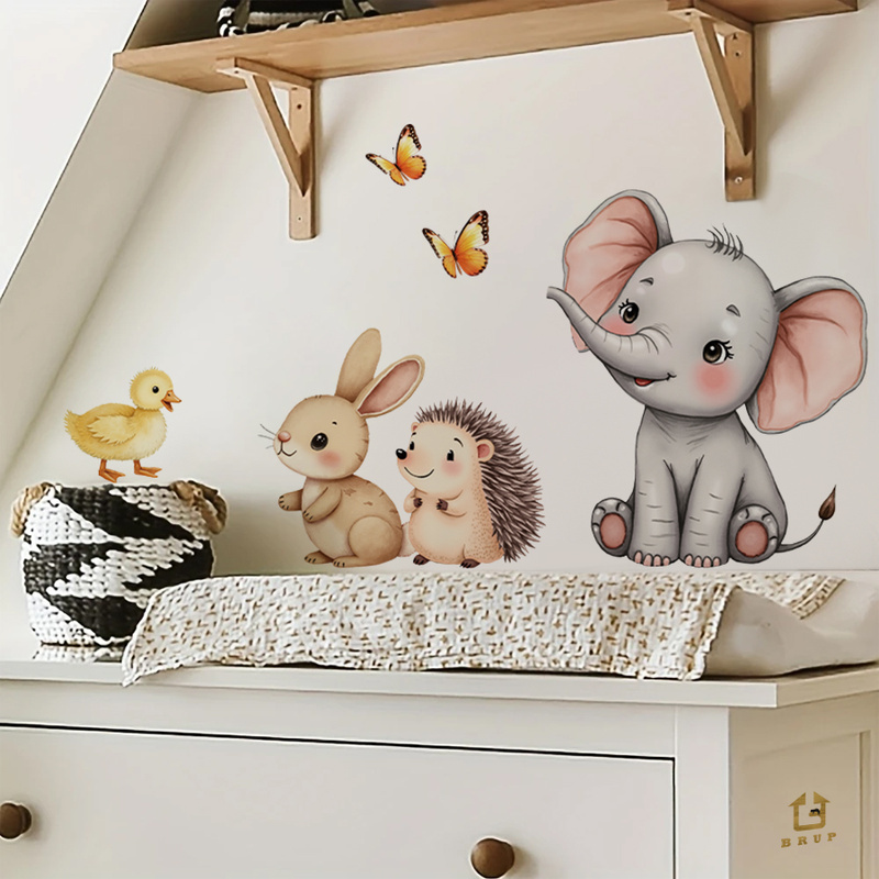 Autocollant mural d'animal de  - Baby Nursery Wall Mural avis et prix