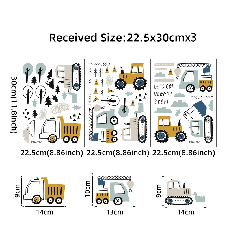 Autocollants muraux de camion  - Baby Nursery Wall Mural avis et prix