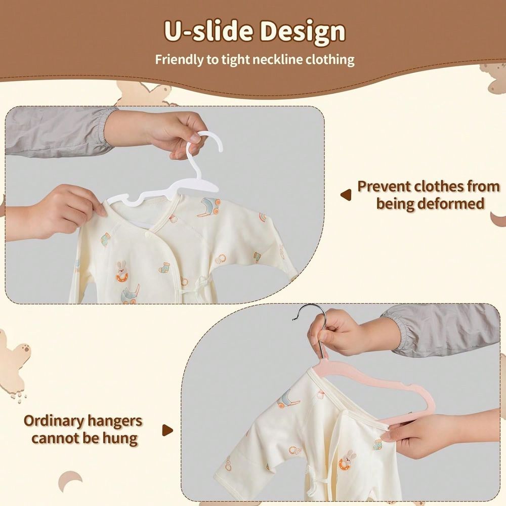 Lot de 70 à 100 cintres en pla - Baby Nursery Closet avis et prix