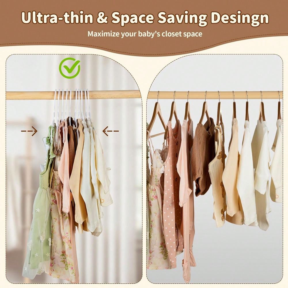 Lot de 70 à 100 cintres en pla - Baby Nursery Closet avis et prix