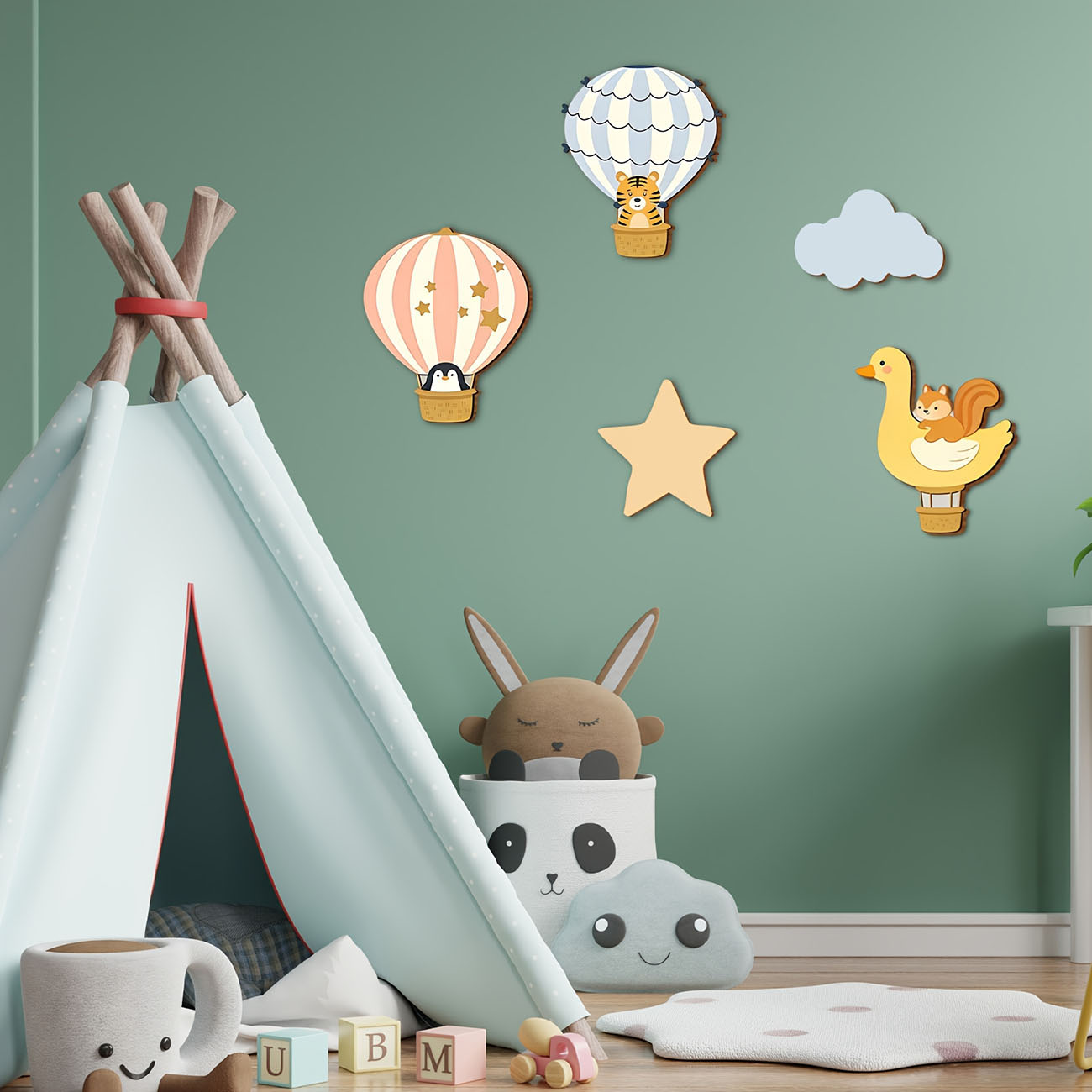 Autocollants muraux en bois en - Baby Nursery Wall Art avis et prix